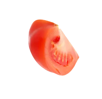 geviertelte Tomate